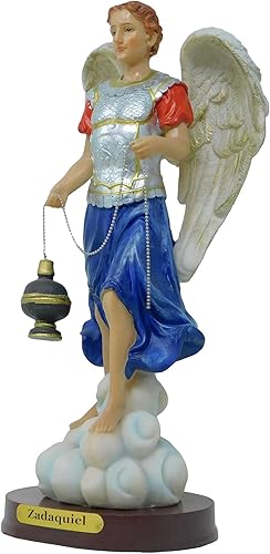 Miniatura 2 de Arcángel Zadaquiel - Figura religiosa de 12 pulgadas de alto, estatua de Arcángel Zadaquiel