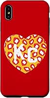 Vista 11 de KC Heart Red/Yellow Animal Print Kansas City Hearts Kc Heart Case for iPhone 16