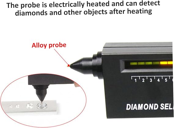 Diamond Tester Pen Professional Diamond Detector Non-Destructive Jewelry Testing Kit Gold Testing Kit Gold and Silver Tester Professional Gems