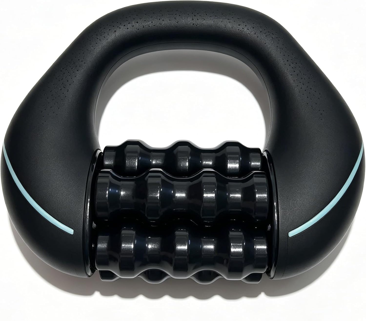 Electric Handheld Rolling Massager - Deep Relief Body Massager, Targeted Rolling Melts Away Knots and Tightness, Improve Blood Circulation, 3-Speed Spin for Back, Shoulders, Legs (Black)