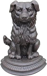 Door Stop Stopper Holder Creative Dog-Shaped Retro,No Punching Required Cast Iron,Cartoon Animal Statues,Garden Decoration