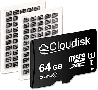 100 Pack – Cloudisk MicroSD Memory Card (Bulk Packaging) LOT of 100 with SD Adapter and USB 2.0 Micro SD Memory Card Reader (64GB (100 Pack))