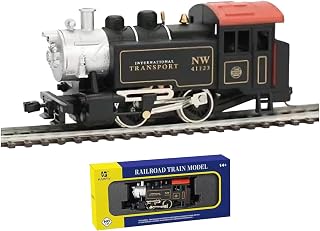 0-4-0 Steam Locomotive (with Swivel Coupler) HO Scale Model Railway, Featuring Exquisite Wooden Sleepers and Highly Conductive Nickel Silver Track, Compatible with HODC Series Track