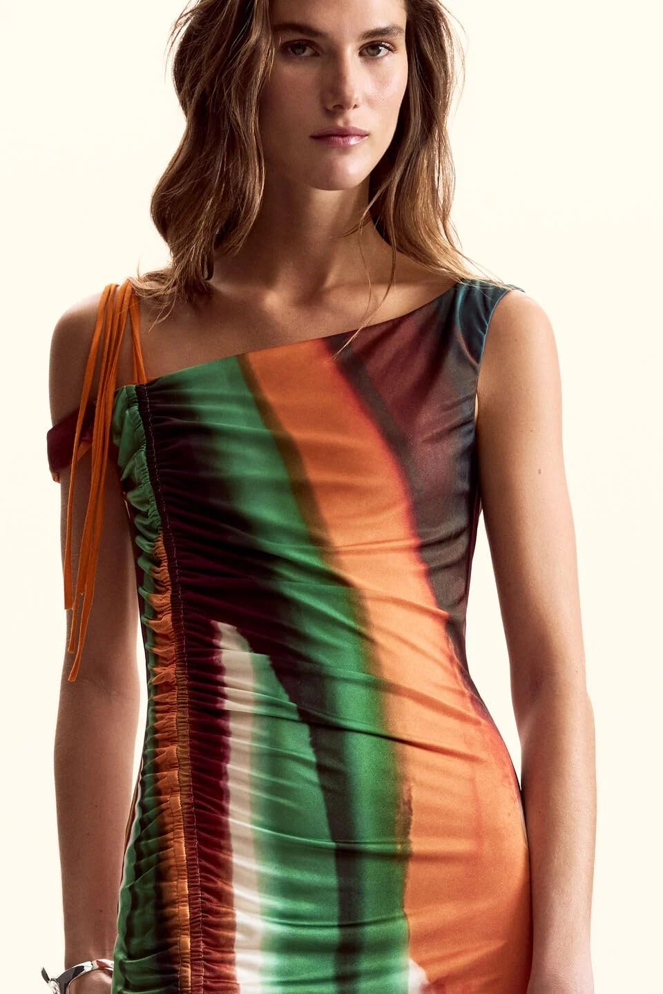 Desigual Vestido sin Mangas de la colección Mujer, Blanco Roto, S