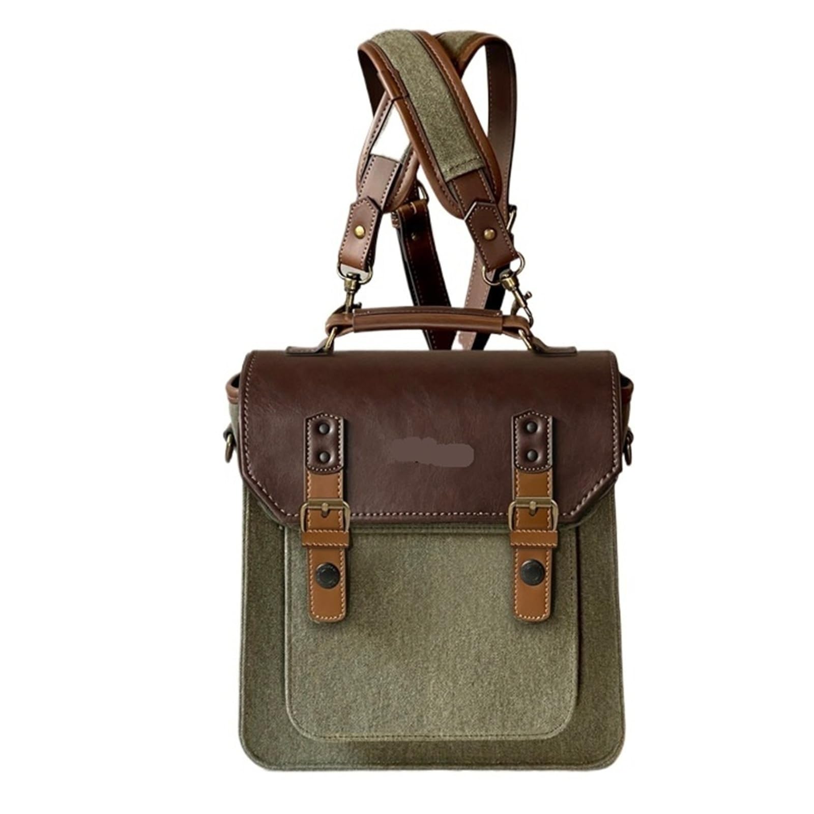 Compatibile con la borsa reflex mirrorless retrò Canon | Borsa a tracolla in stile vintage con interno imbottito for fotocamere mirrorless/reflex.(Coffee Small)