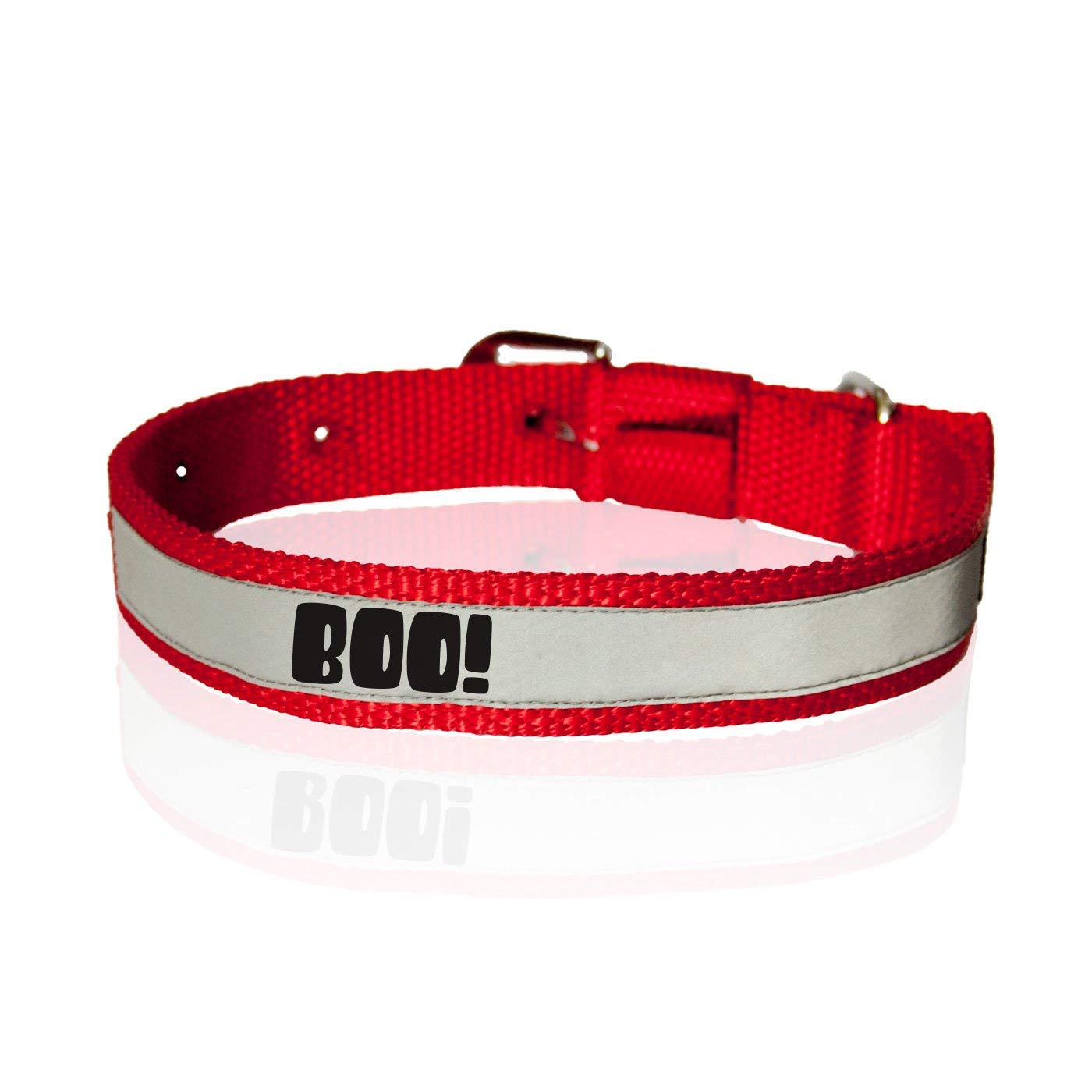 Ruse Pet Boo Printed Reflective Nylon Neck Belt Adjustable Dog Collar for Puppy, Small, Big Dogs. (B086S6D7J2) Amazon Price History, Amazon Price Tracker