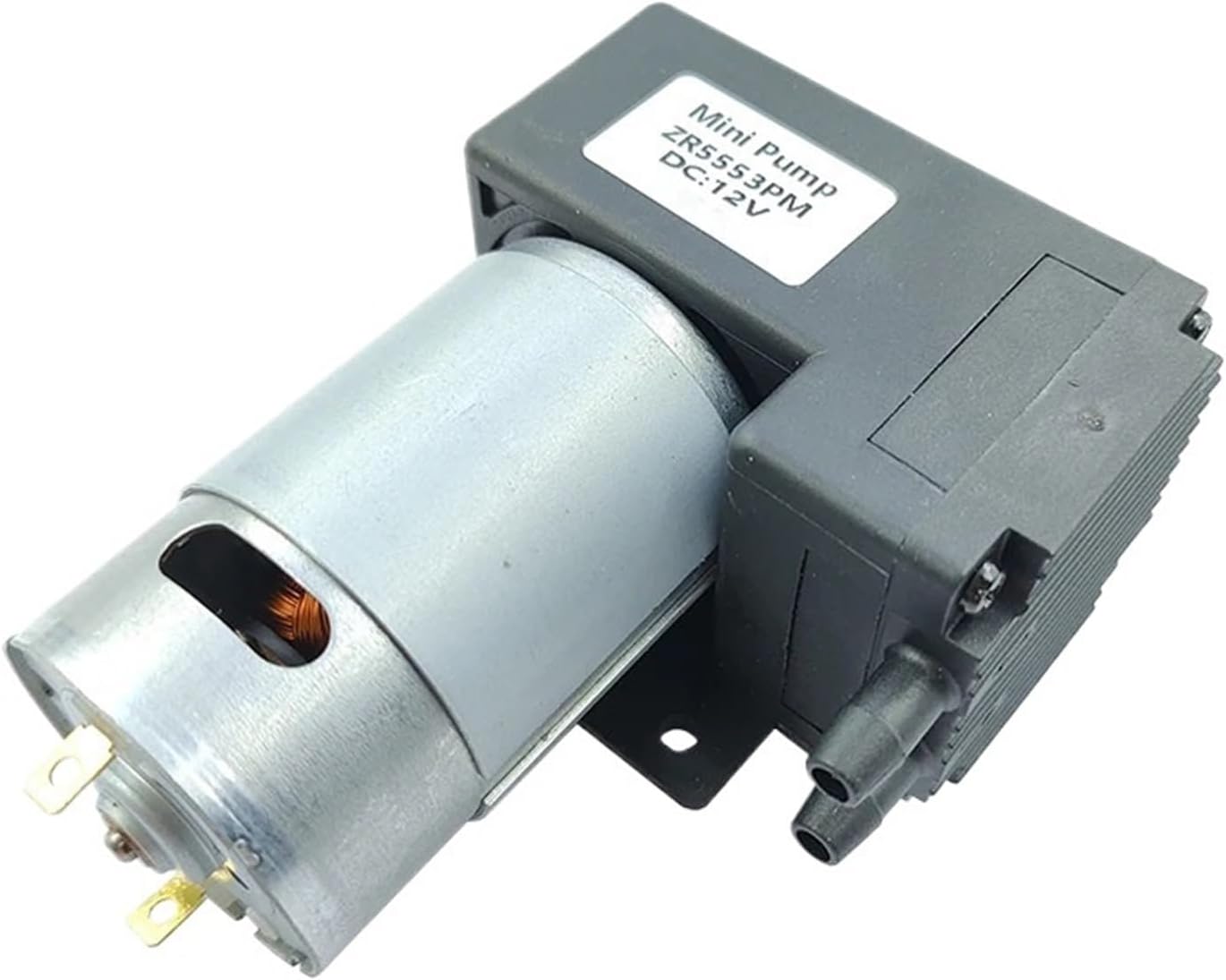 DC 12V 10L/M -80KPa Large Flow High Pressure Mini Vacuum Air Negative Suction Diaphragm Pump DIY Packer Inflator