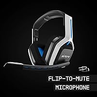 Vista 5 de ASTRO Gaming A20 Wireless Headset Gen 2 for PlayStation 5 and 4 PC Mac - WhiteBlue