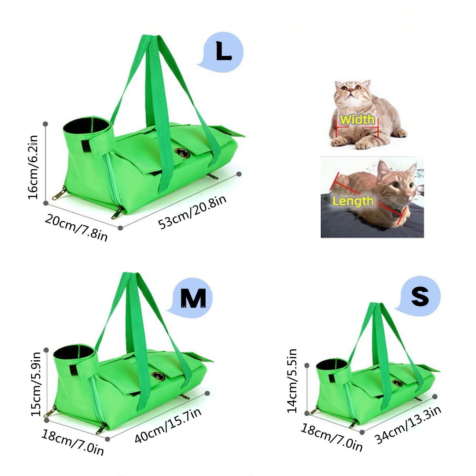 Foldable Pet Supply Cat Grooming Bag,Cat Restraint Bag Anti Scratch Bite Pet Fixed Bag for Claw Care,Nail Trimming,Administering Eye Drops - Image 2