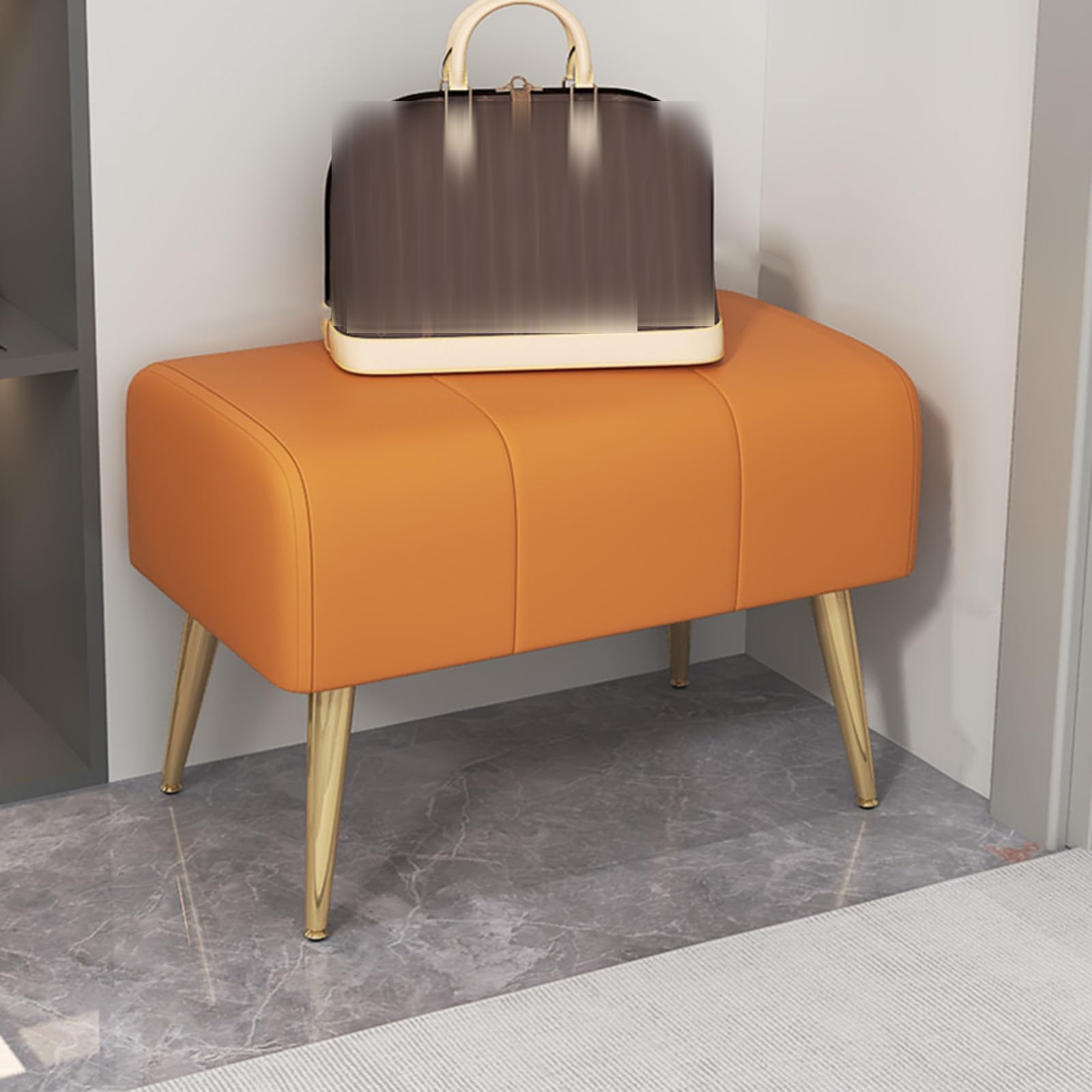 Banc à chaussures moderne 100cm et ottomane de rangement pour salon et entrée