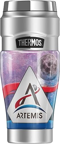 Nasa Artemis To The Moon THERMOS - Vaso de viaje de acero inoxidable King con aislamiento al vacío y doble pared, 16 onzas