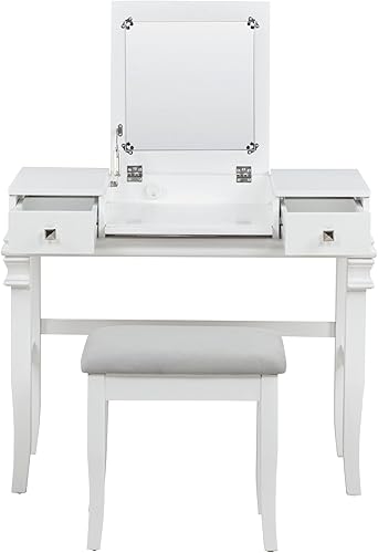 Miniatura 11 de Juego de tocador para habitación Linon Angela, Blanco