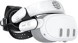 AMVR BS1 Battery Head Strap with Air Cooling Fan, Compatible with Meta Quest 3/3S Oculus Accessories, Magnetic Hot-Swappable Battery Pack, Comfort & Extended Playtime, Reduce Facial Stress - 1