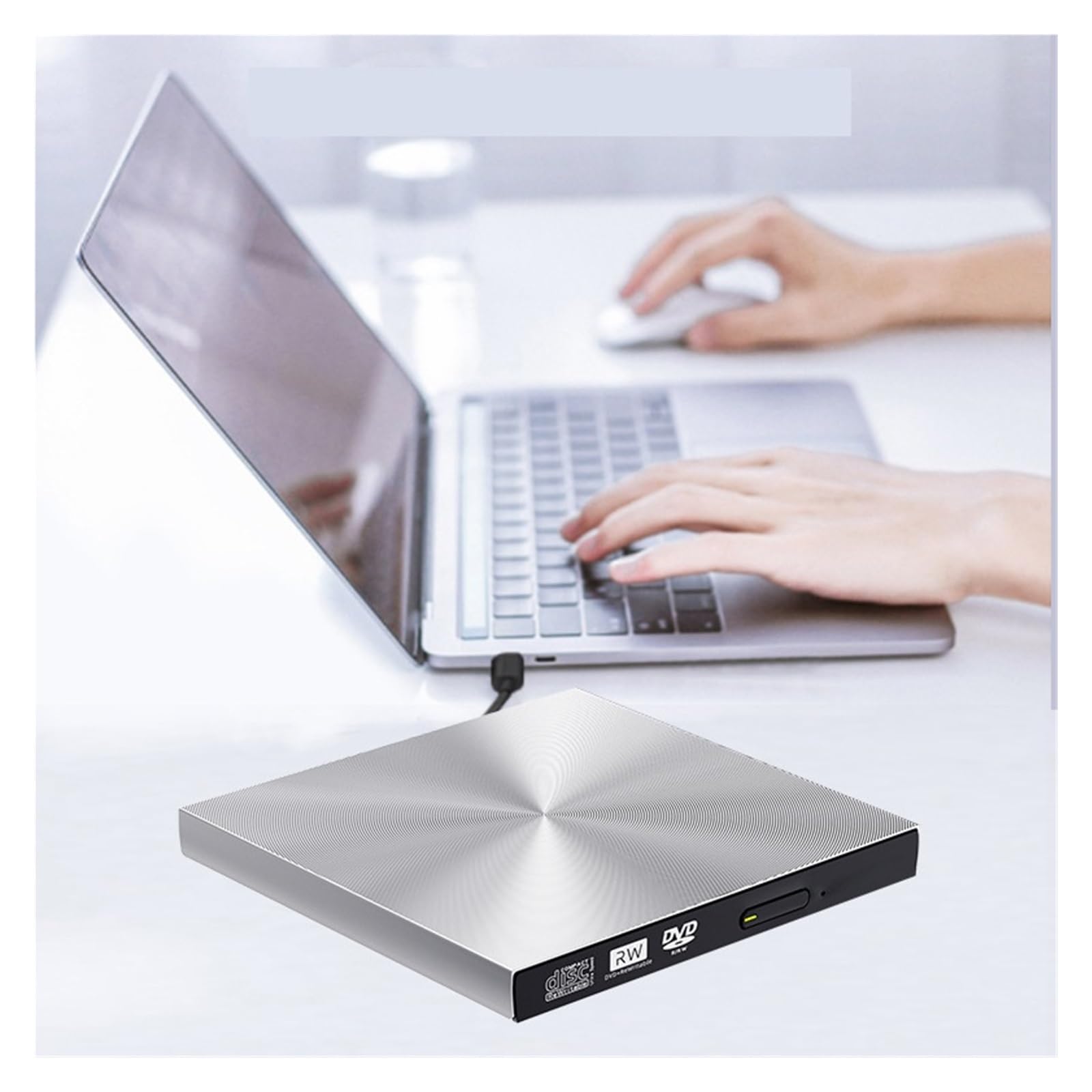 CD Ripple USB Zewnętrzny Napęd Blu-ray DVD Nagrywanie Dysków Optycznych Obsługa 2.03.0 Odczyt/zapis Optyczny Kompaktowy MałY