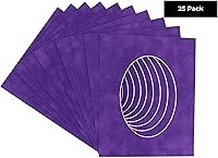 Vista 340 de CountryArtHouse Marco ovalado verde cazador de 5 x 7 pulgadas, sin ácidos, con núcleo blanco, corte biselado para fotos de 4 x 6, se adapta a marcos