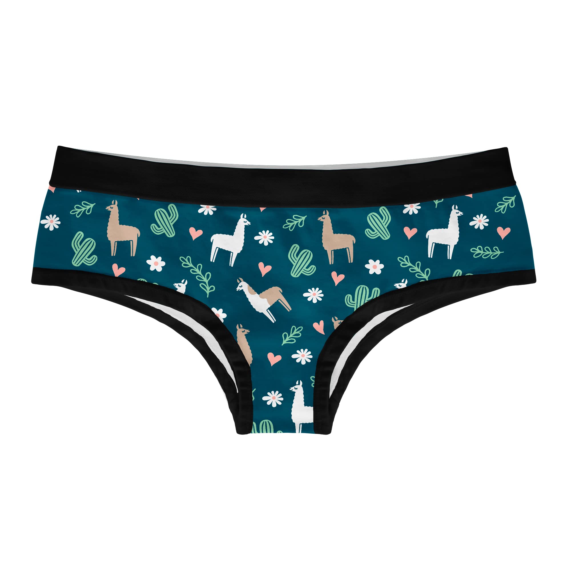 Crazy Dog T-Shirts Womens Llama Panties Cute Sexy Cactus Graphic Bikini Brief Funny Underwear For Ladies