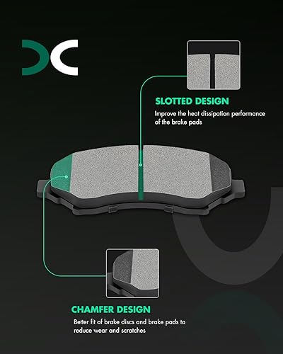 Vista 388 de SCITOO - Juego de pastillas de freno de cerámica