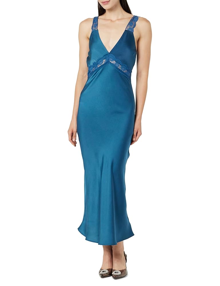 ハーリップトゥ Lace-Trimmed Belted Dress Scala lace-trimmed dress