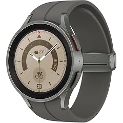Samsung Galaxy Watch 5 Pro 45mm Smartwatch with GPS LTE Sleep Coaching and Fast Charger - Renewed