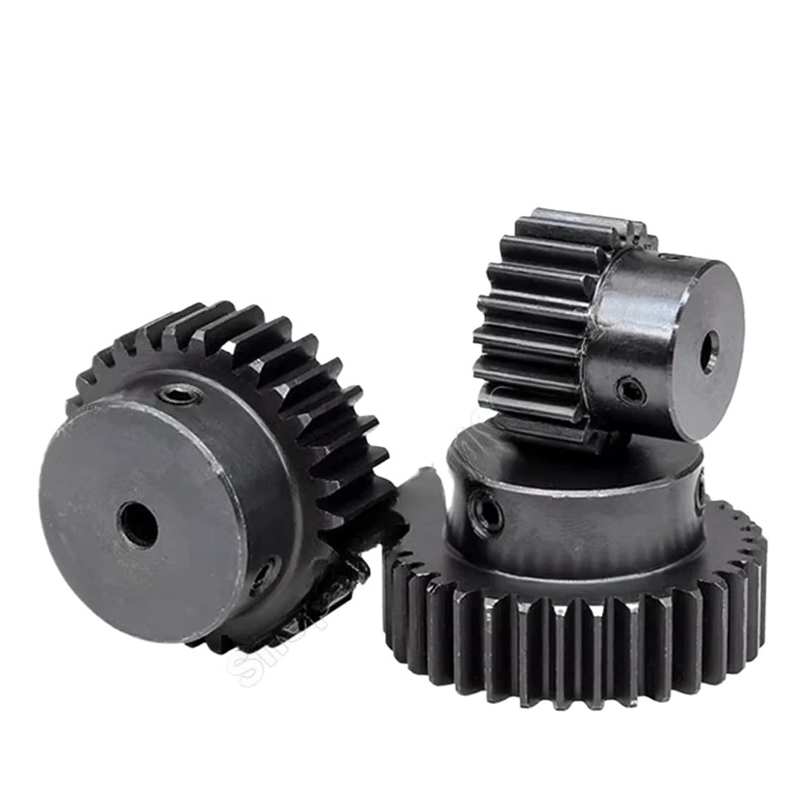 Engrenage droit 1,5 m 15/16/18 dents, cylindrique, acier 45#, alésage 5-17 mm, 1 pièce(12mm,18 Teeth)