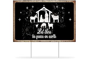 Peace On Earth Outdoor Christmas Sign
