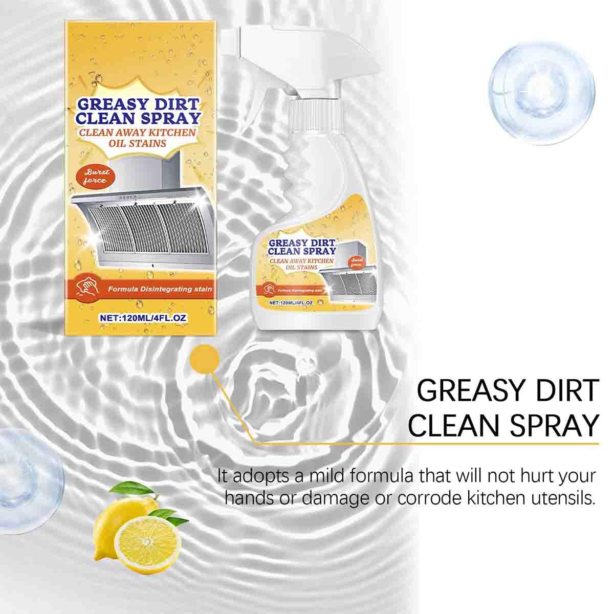 Heavy Oil Cleaner,All-Purpose Oil Stain Cleaner,Multifunctional Powerful Kitchen Foam cleaner,120ml Heavy oil Grease Removal Spray,Durable Stain Cleaning Agent For Kitchen,Household,Stove (2pcs)