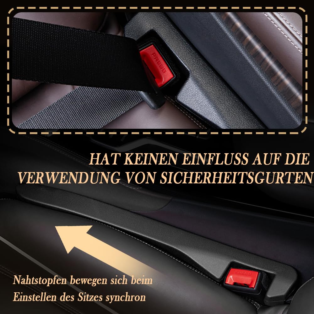 2-Pack Car Seat Gap Filler Organizer – With USB Port & Phone Holder For Extra Storage