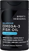 Vista 11 de Sports Research® Omega-3 Aceite de Pescado 1250 - Suplemento de Aceite de Pescado de Triple Fuerza de Pollock Salvaje de Alaska - Certificado MSC