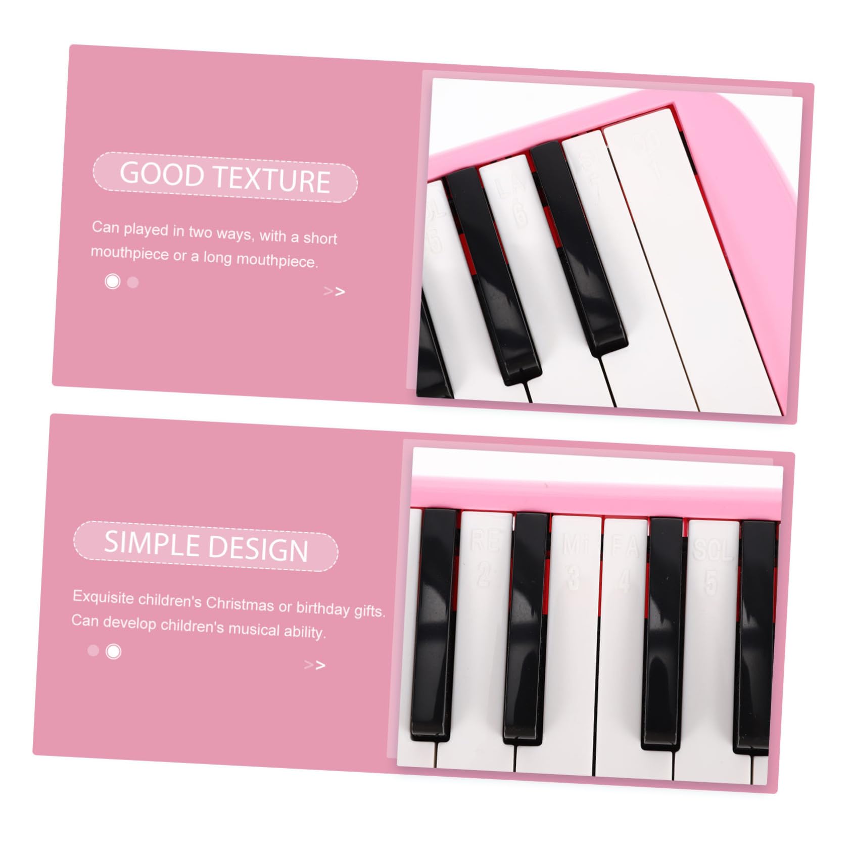 Beaupretty Melodica Tasti per Adulti Strumento Musicale Fiato Facile da Imparare Materiale Resistente e Sicuro per Principianti e Sviluppo Talenti Musicali