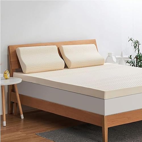 Miniatura 4 de Cubrecolchón de látex natural  Firmeza media, 100% natural de látex premium Queen (certificado de seguridad), alivio de presión para dolor de