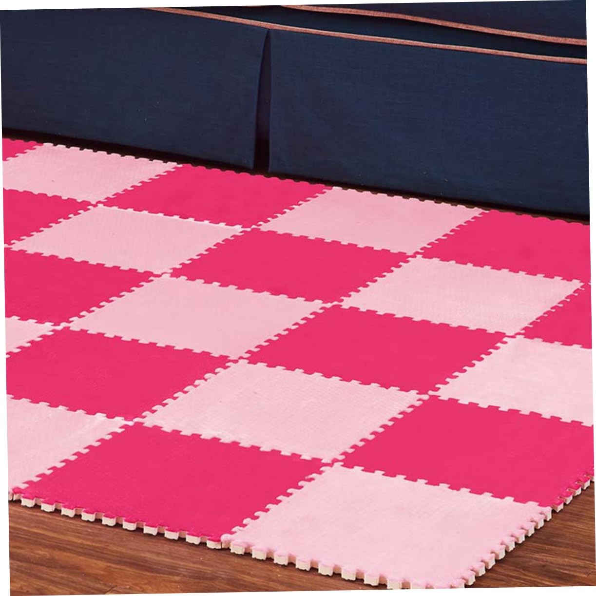 BESTonZON 4pc 30x30cm Square Yoga Mats Eva Interlocking Exercise Mats Soft Floor Pad Crawling Pad Yoga Fitness Gym Home Decor