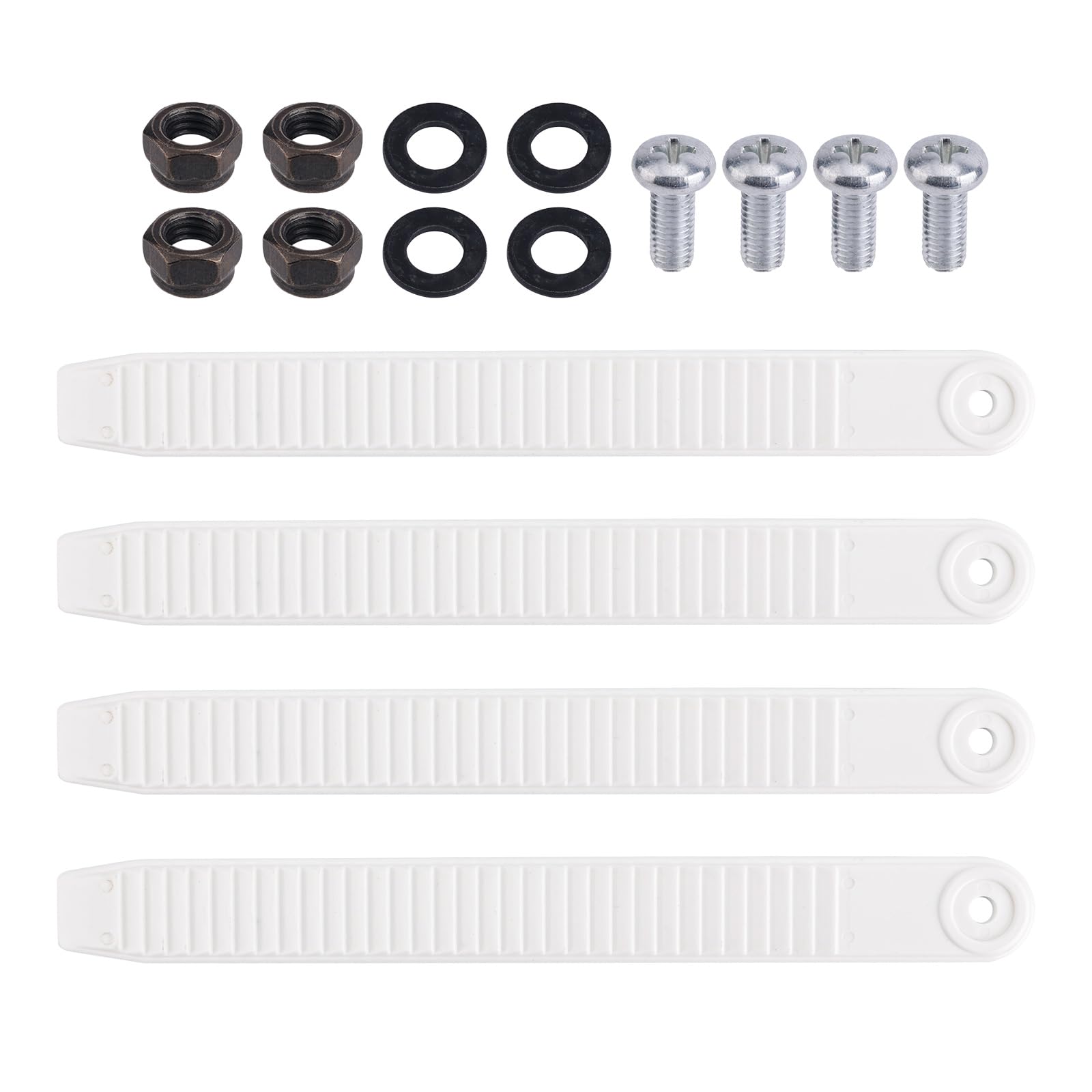 BOXOB 4pcs Snowboard Ankle Ladder Strap Binding with Screws, 7.87x0.87in Snowboard Straps Accessories for Bindings High Elastic Snowboard Strap Binding Replacement Parts for Snowboard Enthusiasts