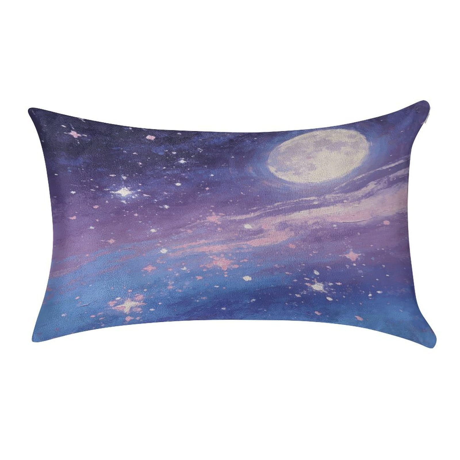 Fodpand Style Night Sky Pillowcase,Elegant Designed Home Decor,Velvet Pillowcase,Soft And Cozy,Pillow Case Cover With Hidden Zipper For Bedroom, Sofa, Couch
