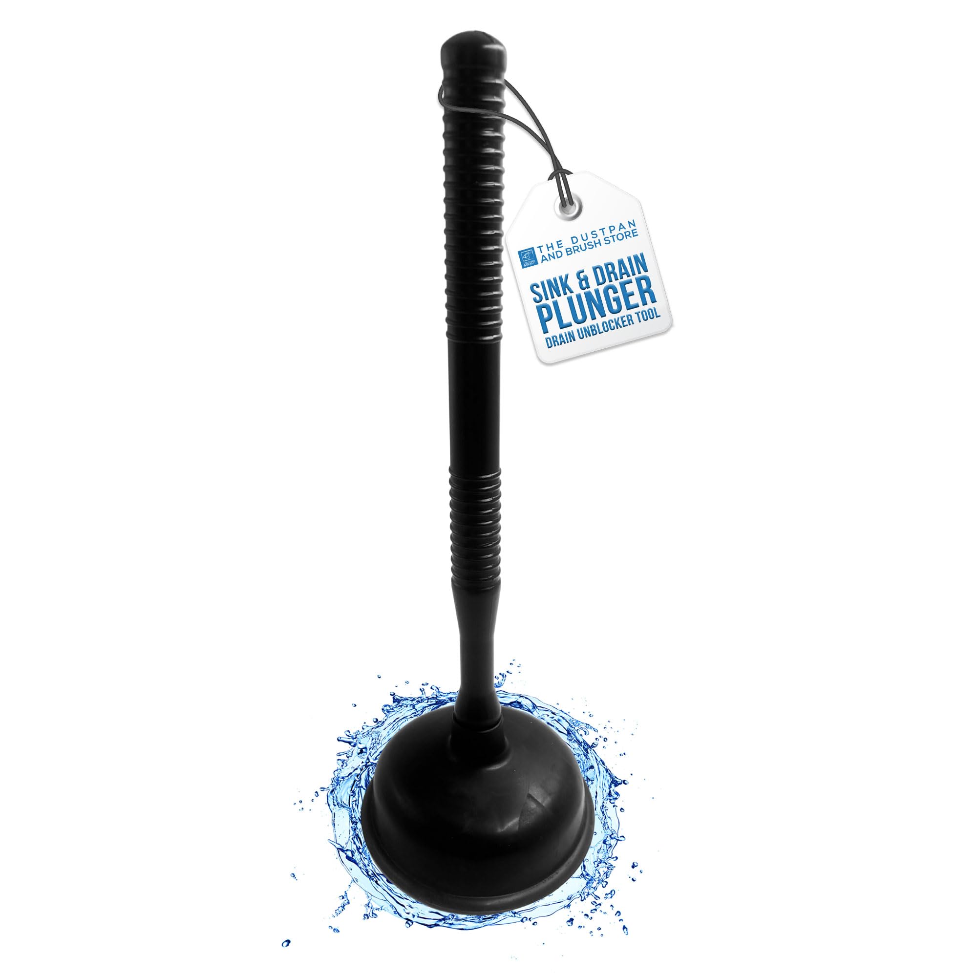 Sink & Drain Plunger Sink Unblocker with Strong Traditional Wooden Handle - Plunger Toilet Unblocker with Strong Suction Performance - Toilet Sink Plungers for Unblocking Kitchen Sink Bath Bathroom