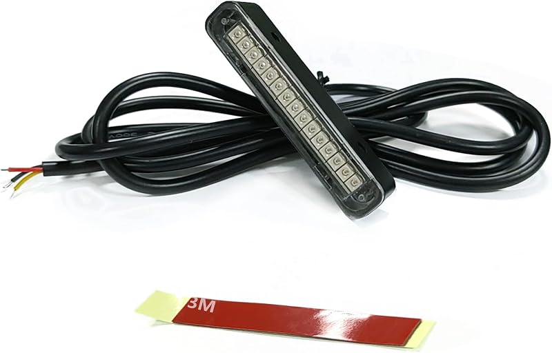 Luz traseira LED para motocicleta NBWDY com 15 LEDs vermelhos, 12 V – 1 unidade