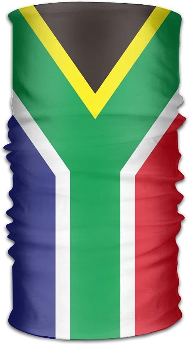 Liuzhis Unisex South Africa Flag Variety Scarf 12 Inches Bandanna Headwear Scarf Wrap Neck Gaiters Headband For Running,Yoga,Hiking