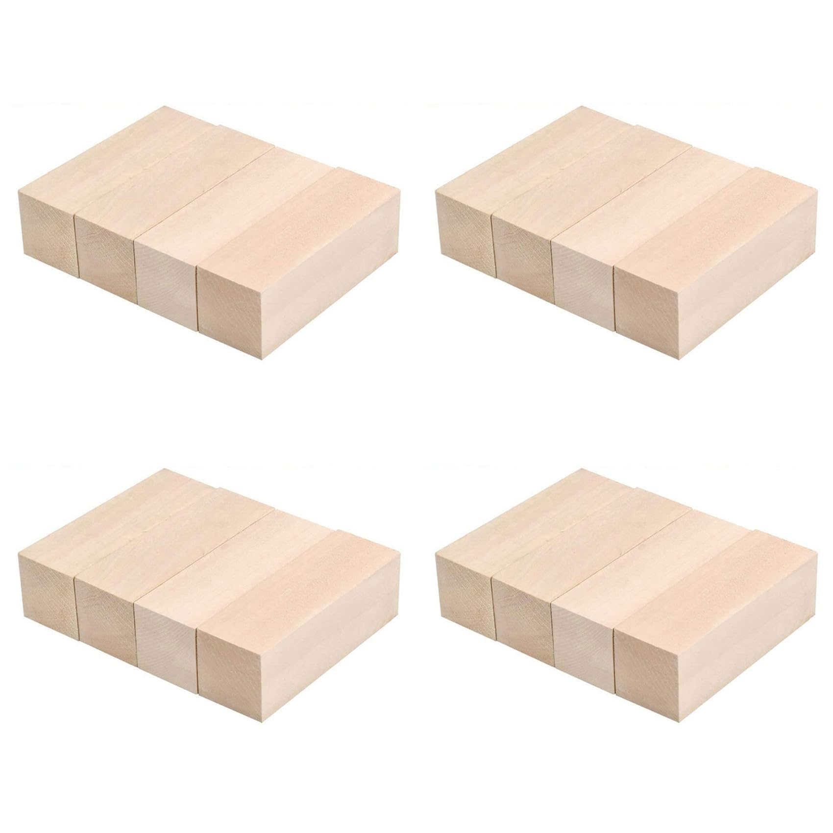 Jnchdghwa 4X Large Carving Wood Blocks Whittling Wood Blocks Basswood Carving Blocks Unfinished Wood Set for Carving Beginners