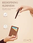 Slim Wallet avec Clip d'argent RFID Blocking Minimalist Bifold Wallet pour hommes En Cuir véritable Porte-cartes de poche avant