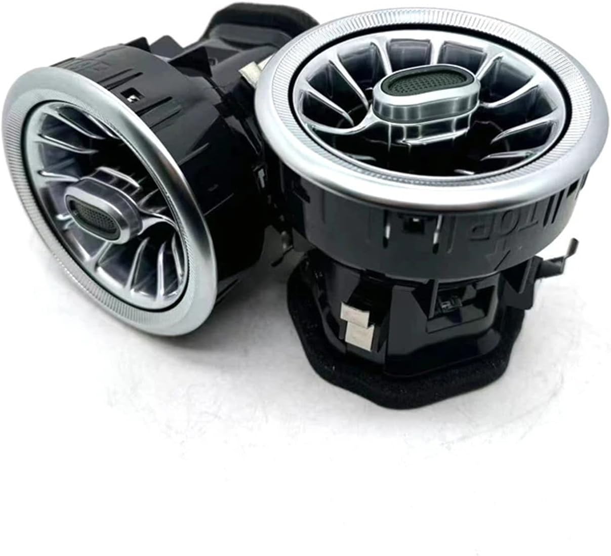 Air Outlet Refit Car Front Interior Dashboard A/C Air Outlet Turbo Conditioning Vent Fit for Benz V Class W447 Vito A4478308502 Attractive and Durable(1PC Silver Circle)