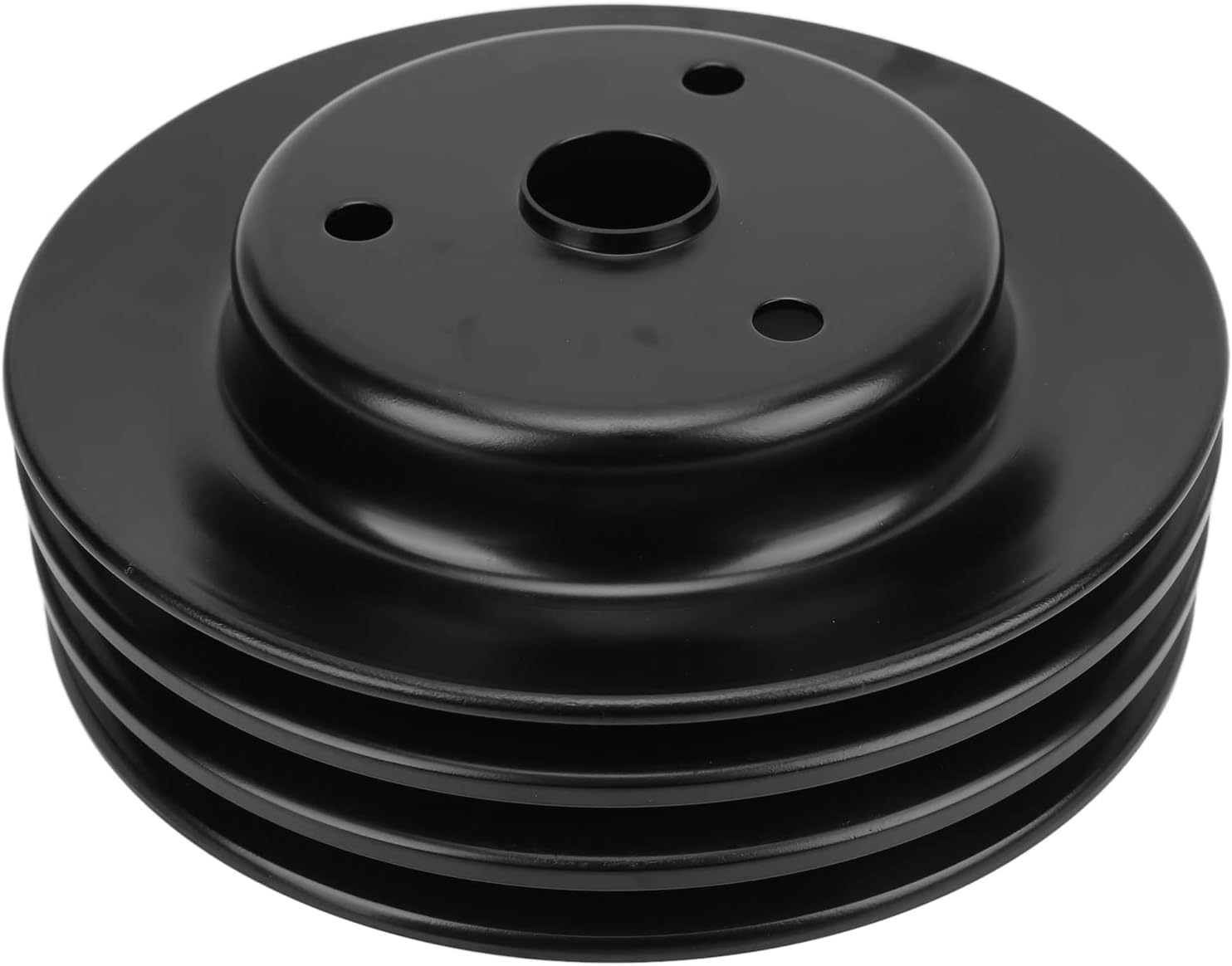 Aramox Water Pump Pulley - Metal Crankshaft Pulley For Chevy SBC 262 350 400 Engine