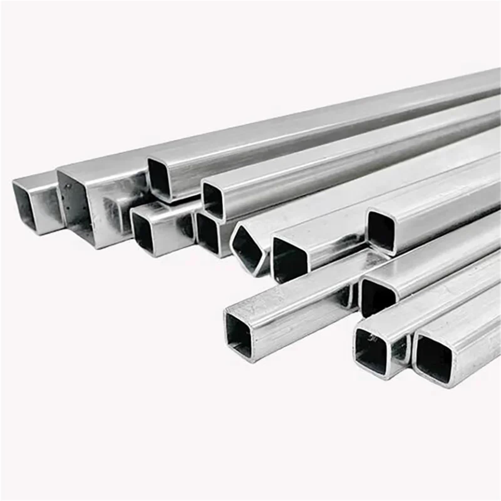 Edelstahlrohre Vierkantrohr aus Edelstahl, rechteckiges Rohr Metall(Length 100mm,20x20x3mm 1pc)