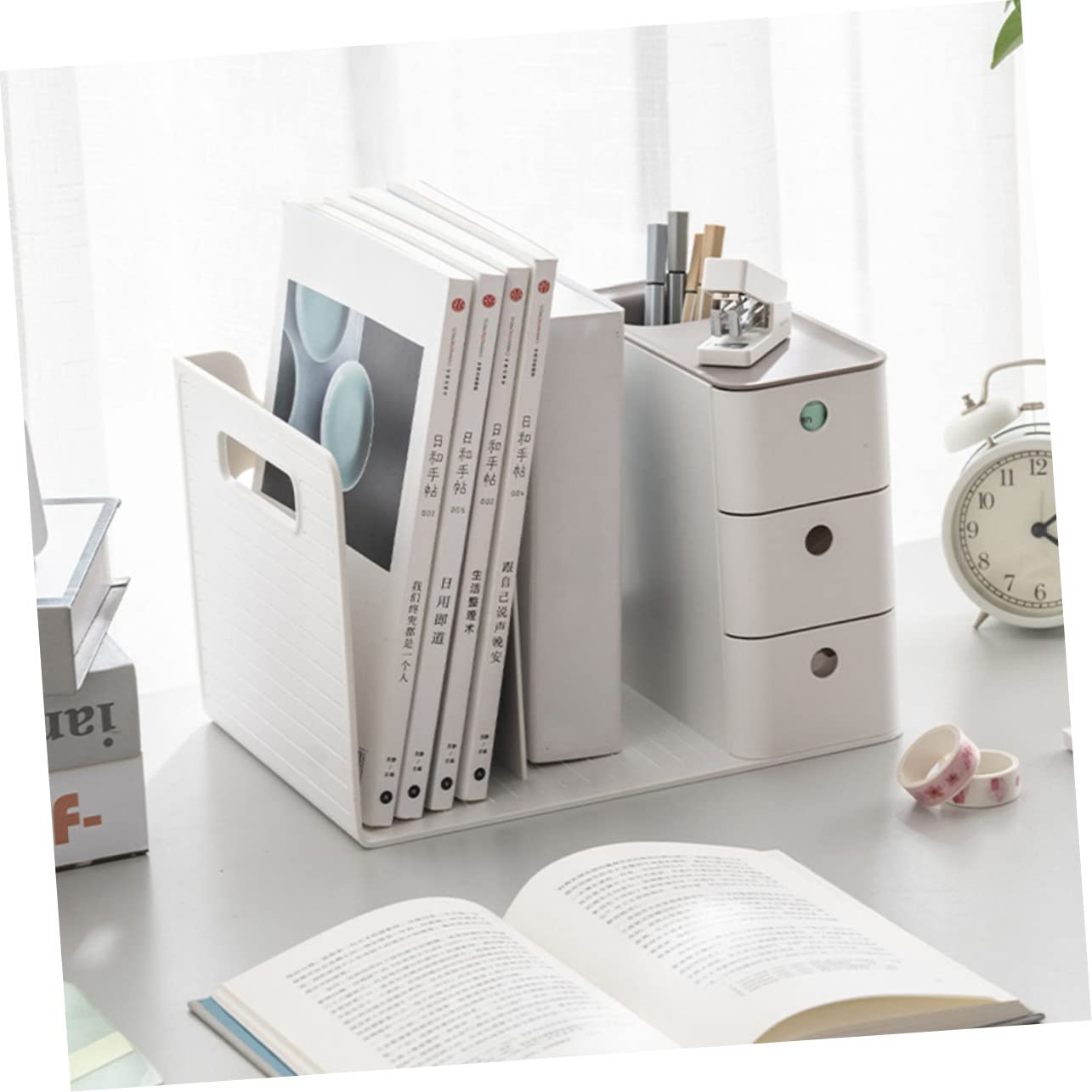 MAGICLULU Caja De Almacenamiento De Papelería Para Oficina Organizador De Escritorio Sencillo Hogar Para Organizar Suministros De Oficina y Papelería El Escritorio