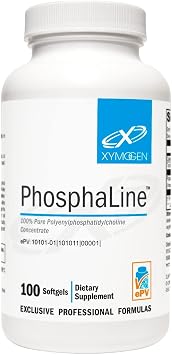 XYMOGEN PhosphaLine - Polyenylphosphatidylcholine Supplement for Liver & Cardiovascular Health Support* - Phosphatidylcholine - Gluten-Free - 100 Softgels