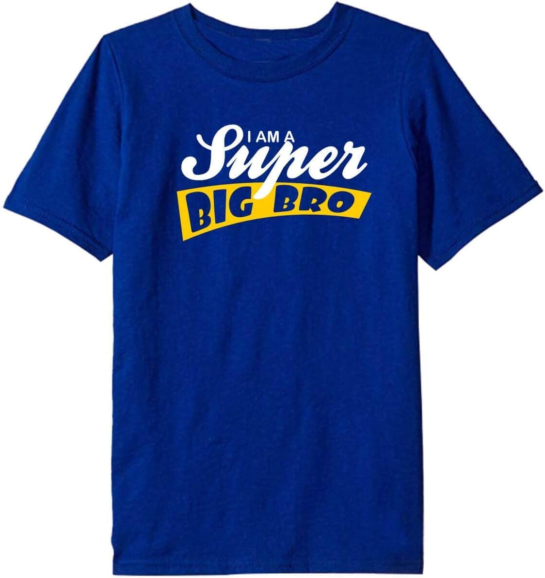 TheYaYaCafe Yaya Cafe Kids Boy T-Shirt I am a Super Big Brother Printed Cotton - Blue - 1-2 Years