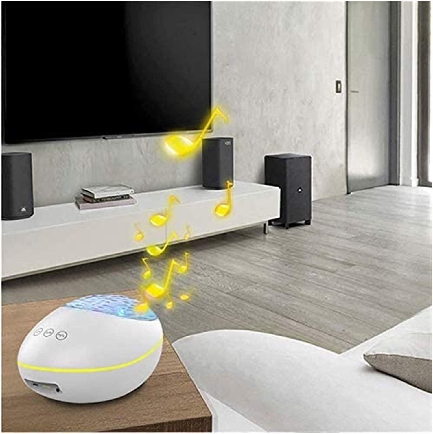 GeRRiT Veilleuse Projecteur Enfants Étoile Veilleuse Océan Projection Lumières 8 Couleurs Changement Lampe 360 ​​Degrés Rotation Chaude Lumière De Sommeil for Enfants Garçons Filles Enfants Chambre Dé
