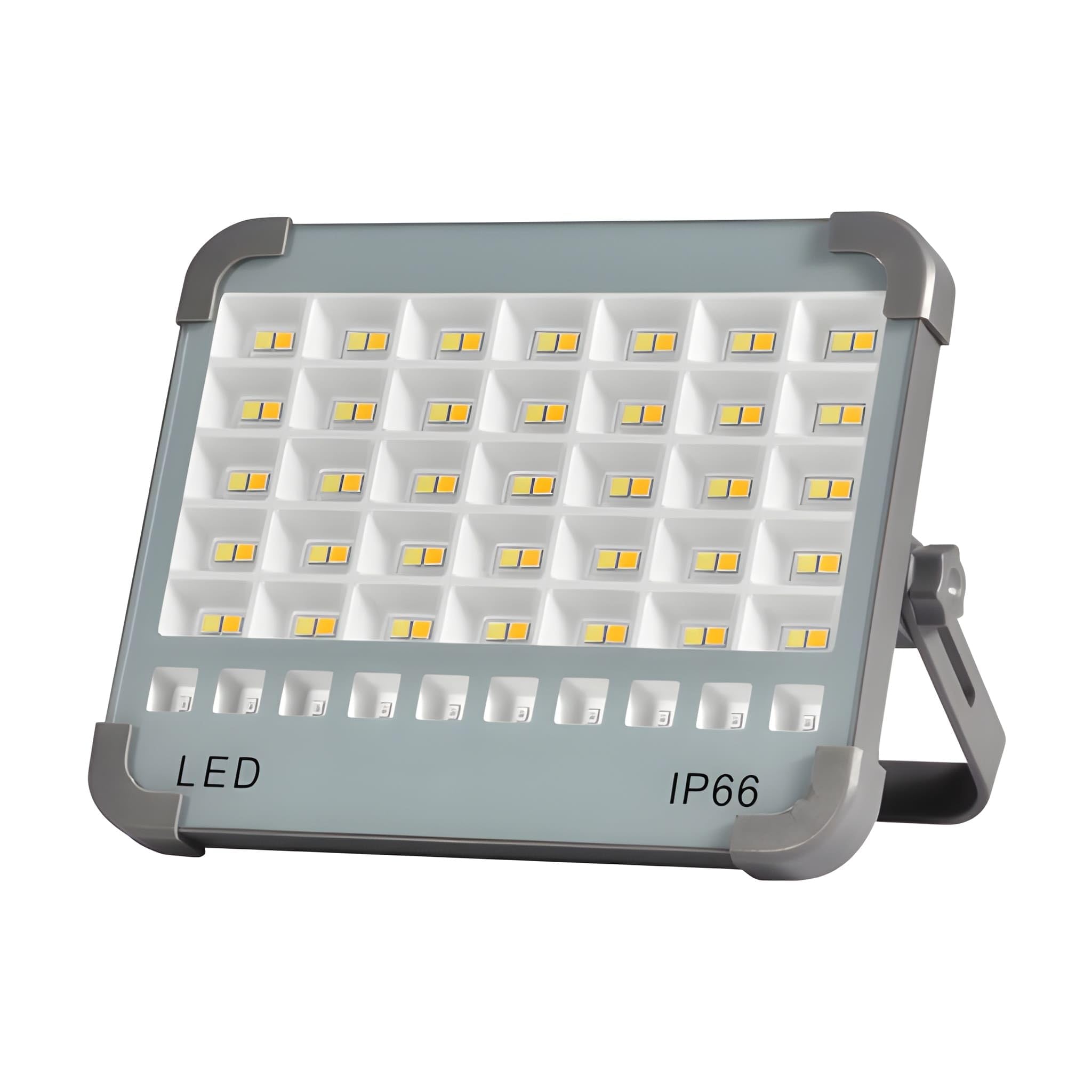kh 50W Solar LED Work Light, Portable Rechargeable Flood Light with USB Charging, 5 Lighting Modes, IP66 Waterproof, Solar Emergency Lamp for Camping, Garage, Farm, Hotel & Power Outage (Grey)-image-18