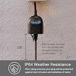 Kasa Smart Outdoor Smart Plug by TP-Link (KP400) - Smart WiFi Outlet with 2 Sockets & Sunrise Offset & Outdoor Smart Plug by TP-Link (KP401) - Single Port Smart Home WiFi Outlet, Black