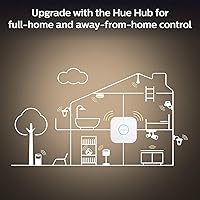 Vista 6 de Philips Hue White Ambiance BR30 LED Smart Bulbs (Bluetooth Compatible), Compatible with Alexa, Google Assistant, and Apple HomeKit, 1-Pack Ambiente