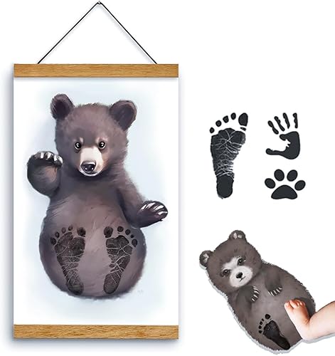 Kit de huellas para recién nacidos, perfecto para crear recuerdos, recuerdos y regalos. Adecuado para bebés, niñas, recién nacidos y perros. Incluye