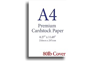 Premium Heavyweight White A4 Cardstock - Perfect for Your Professional and Creative Endeavors